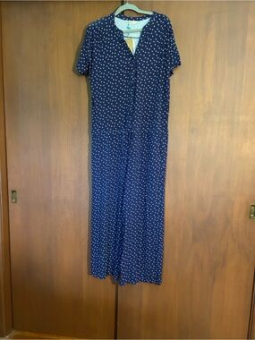 NWT WoolOvers Navy Print Jumpsuit